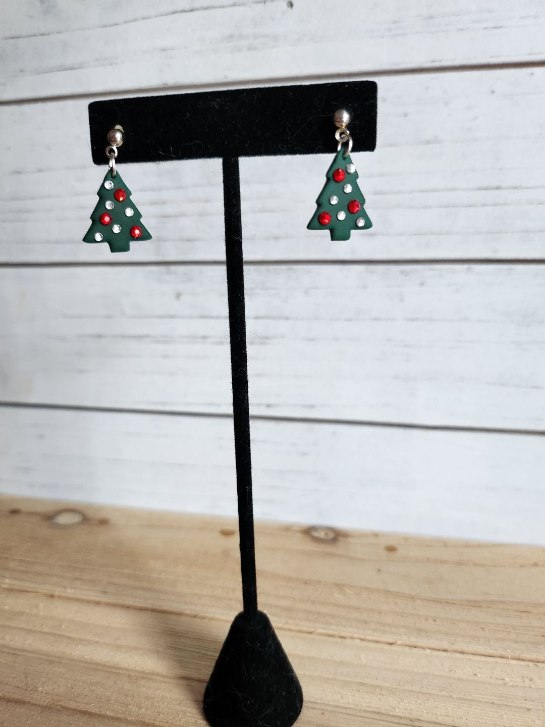 Rhinestone Christmas Tree Dangles