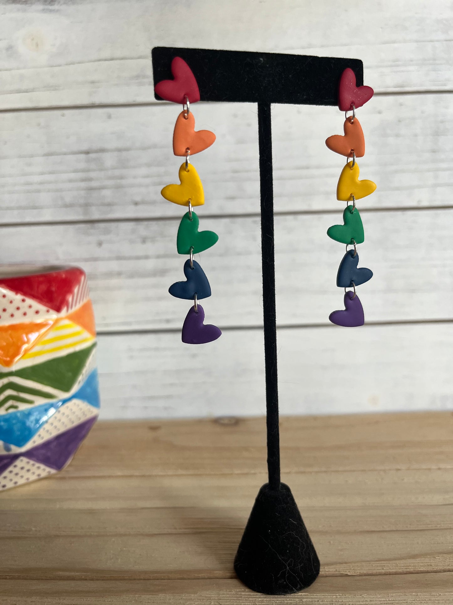 Rainbow Heart Dangle