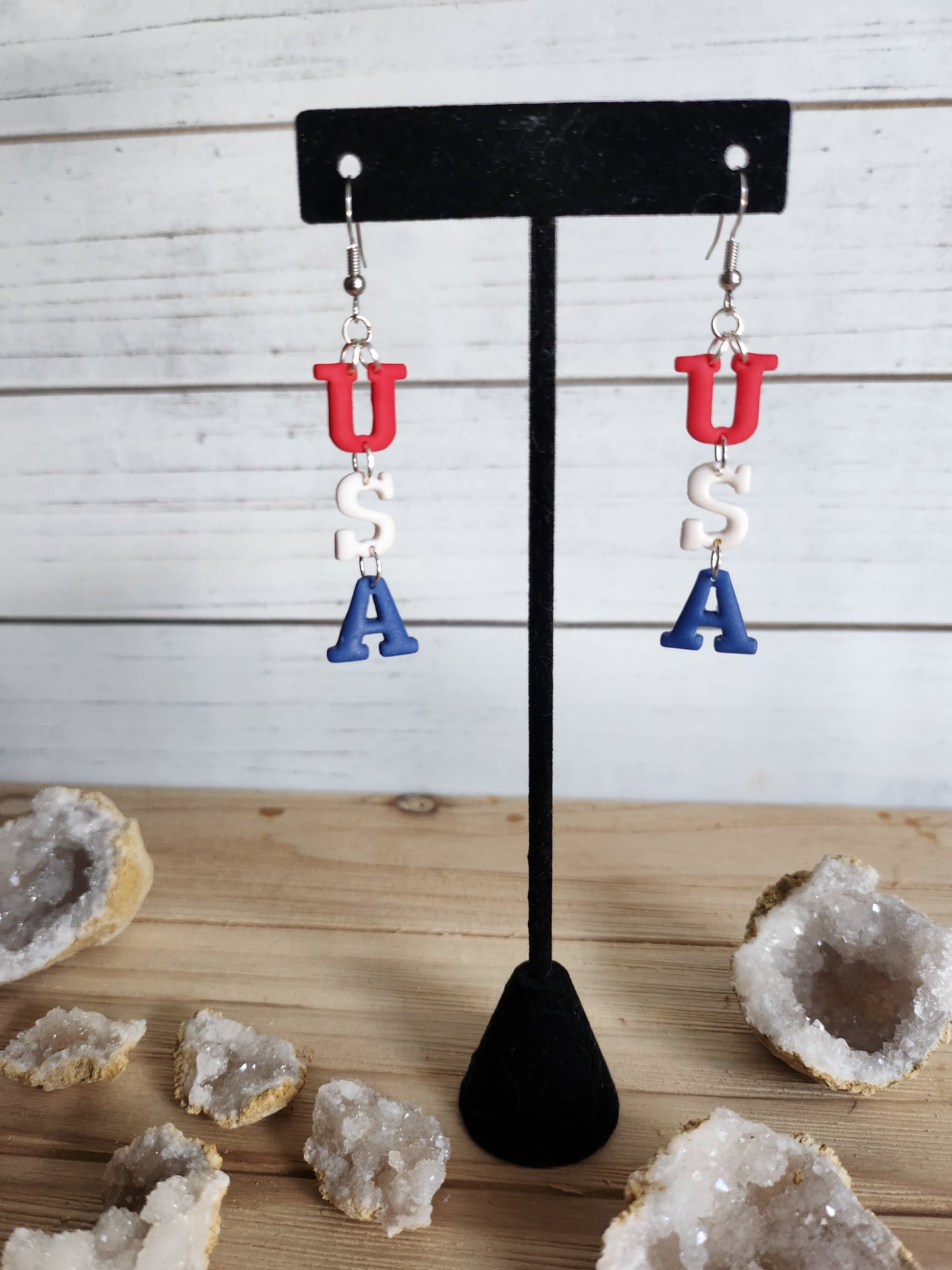 Red White and Blue Dangle