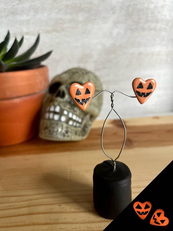 Jack Heart Studs