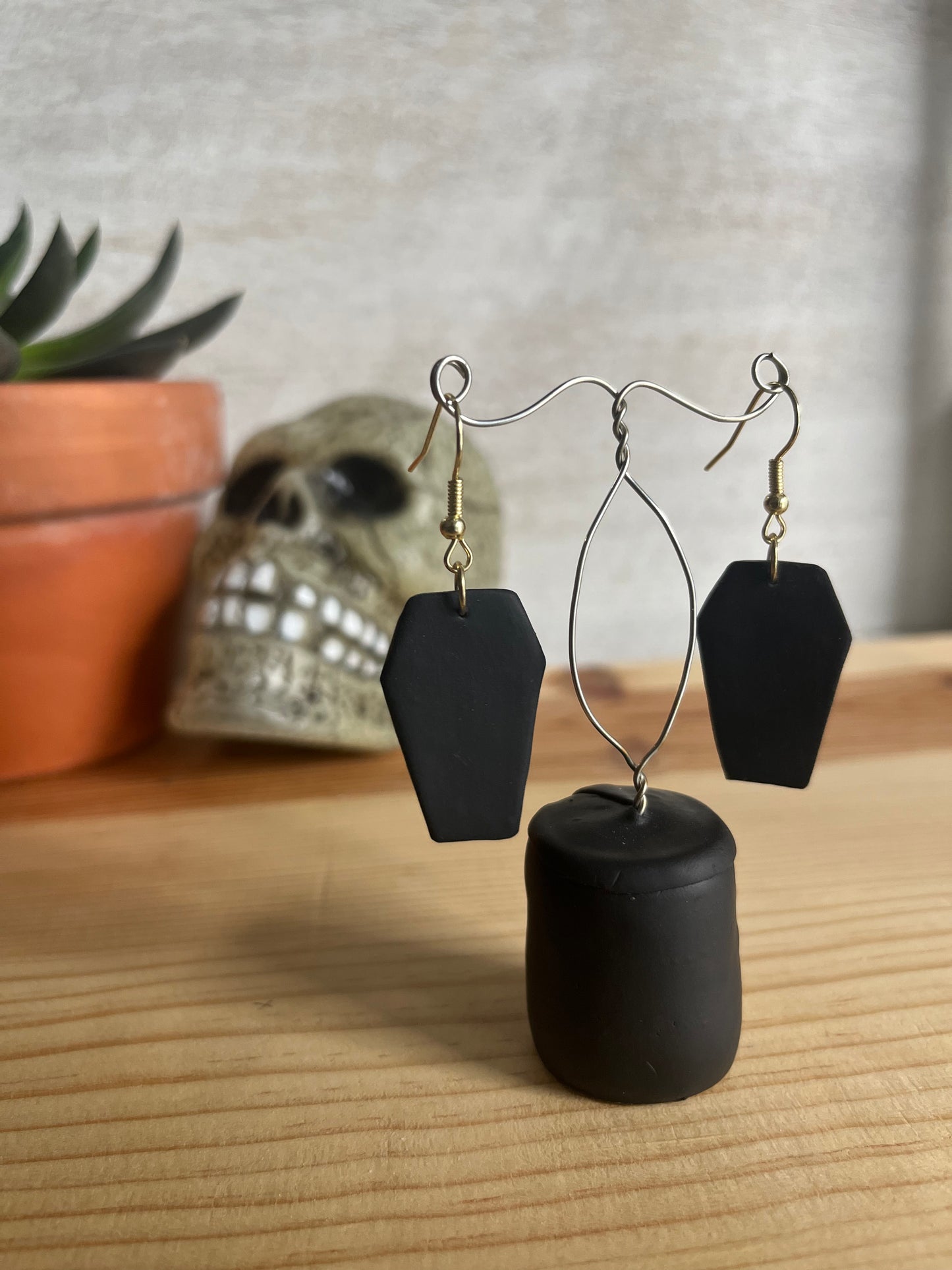 Black Coffin Dangles