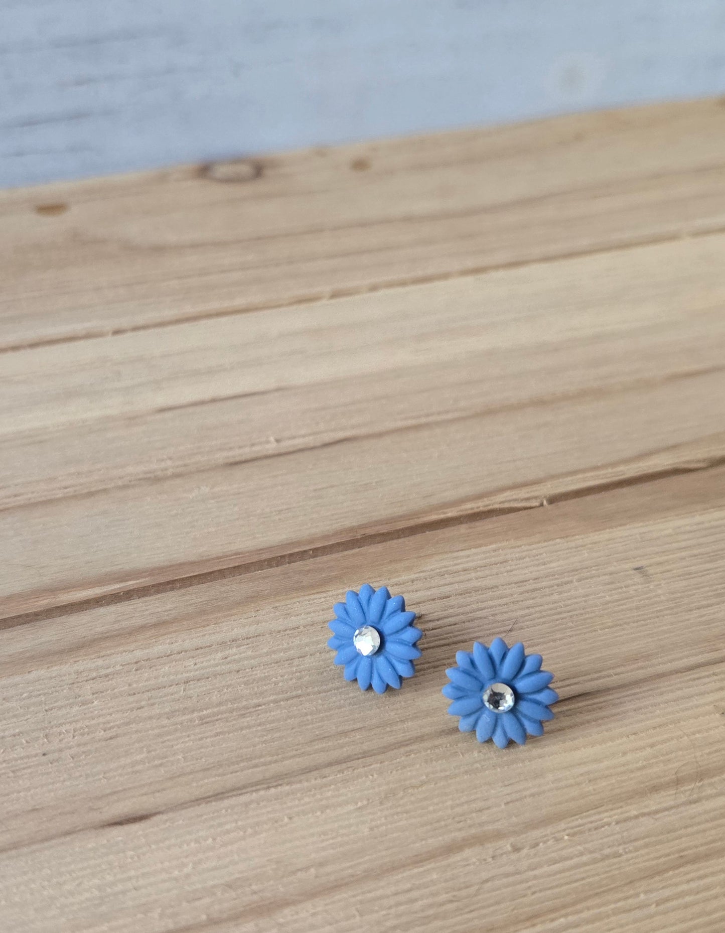 Rhinestone Floral Studs