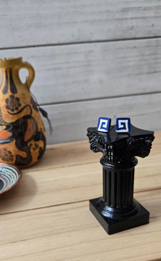 Greek Key Stud